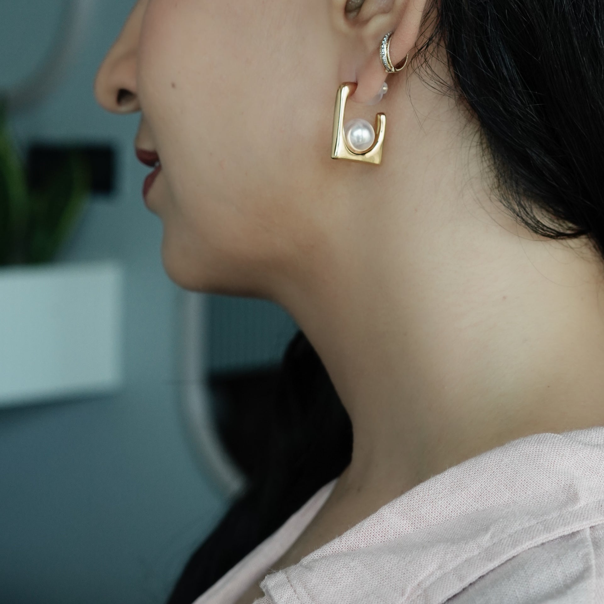 Pearl Embrace Studs