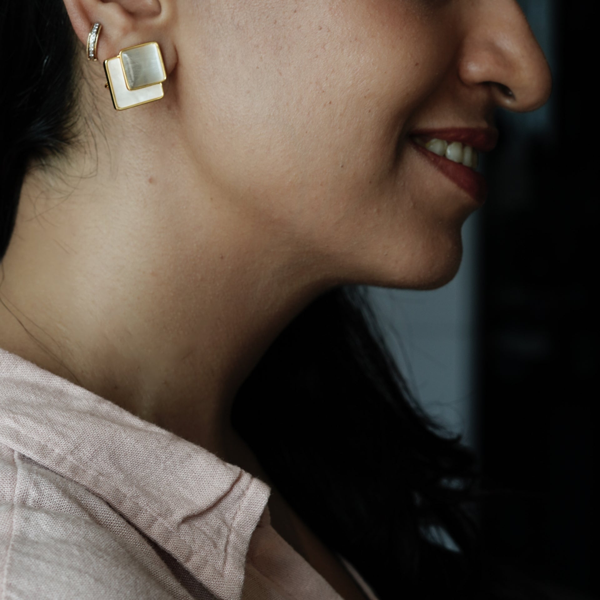 Luna Layered Studs