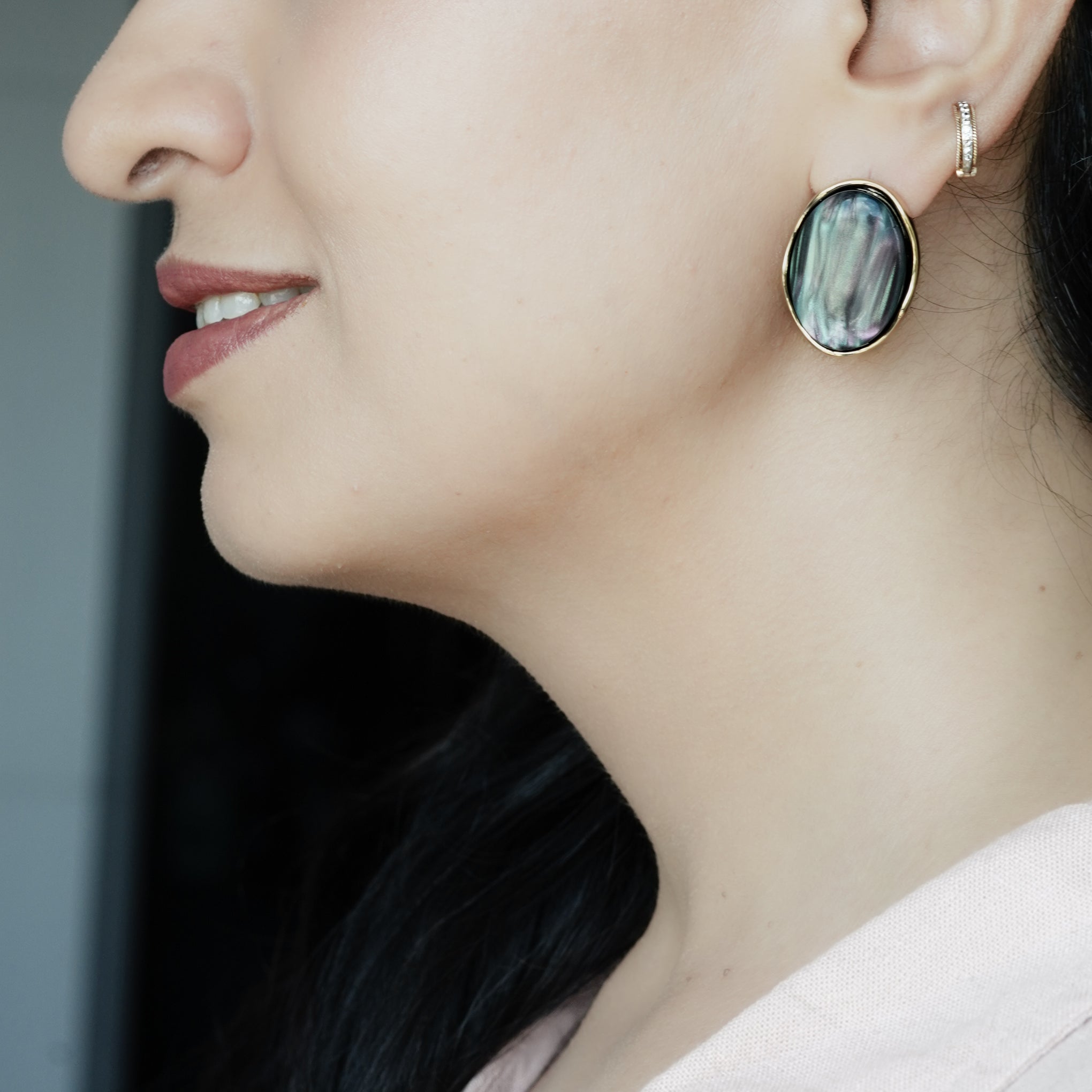 Nebula Oval Stud