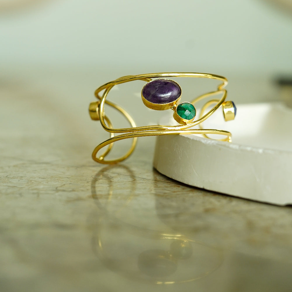 The Heraian Swirl  Amethyst Kada