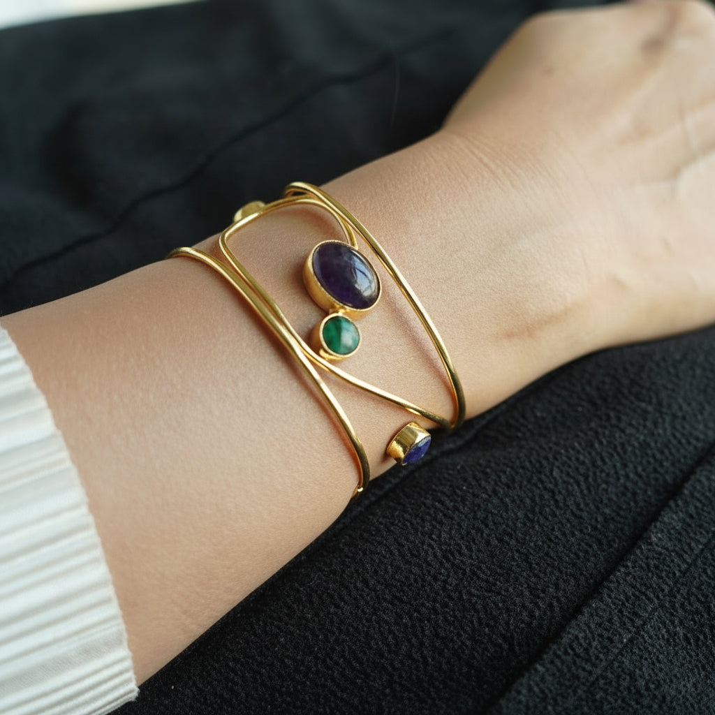 The Heraian Swirl  Amethyst Kada