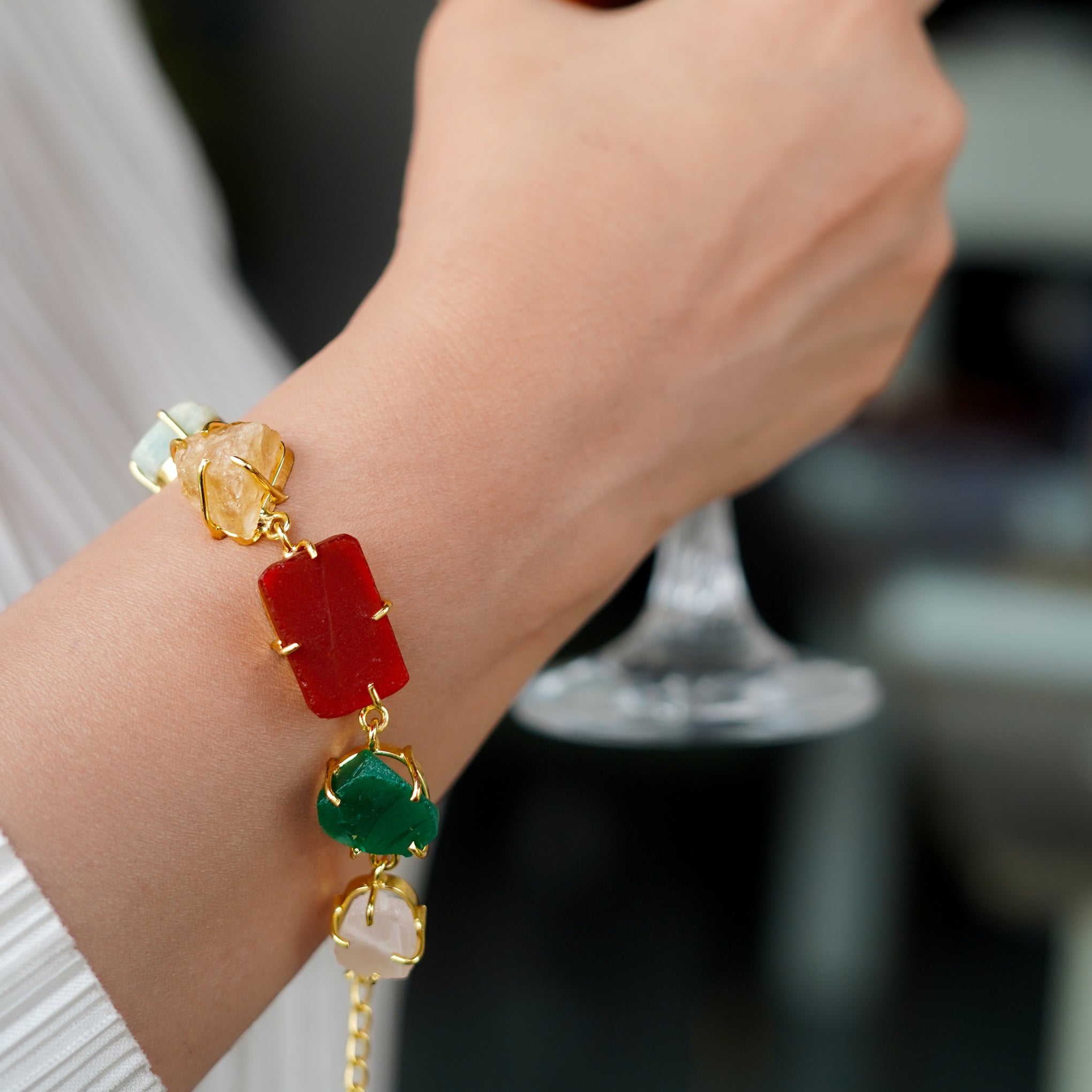 The Prism Raw Stone Bracelet