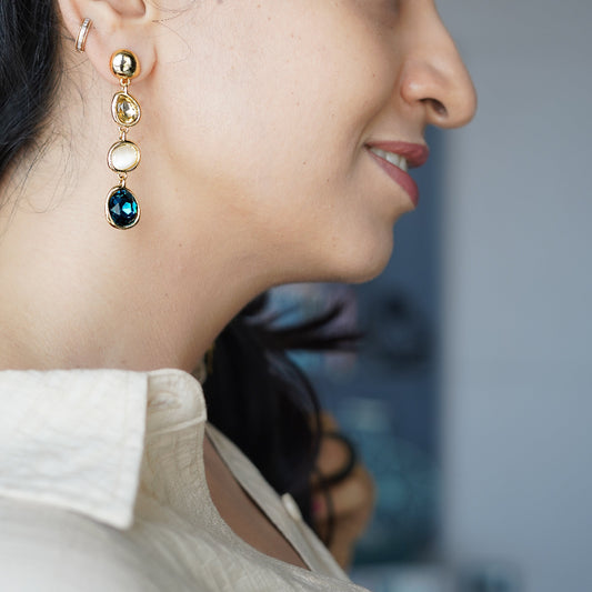The Sapphire Mist Earrings