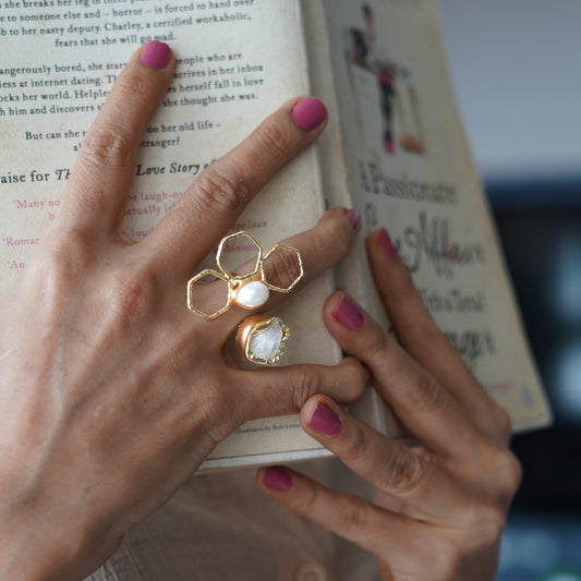 Artisan Bloom Rose Quartz Ring