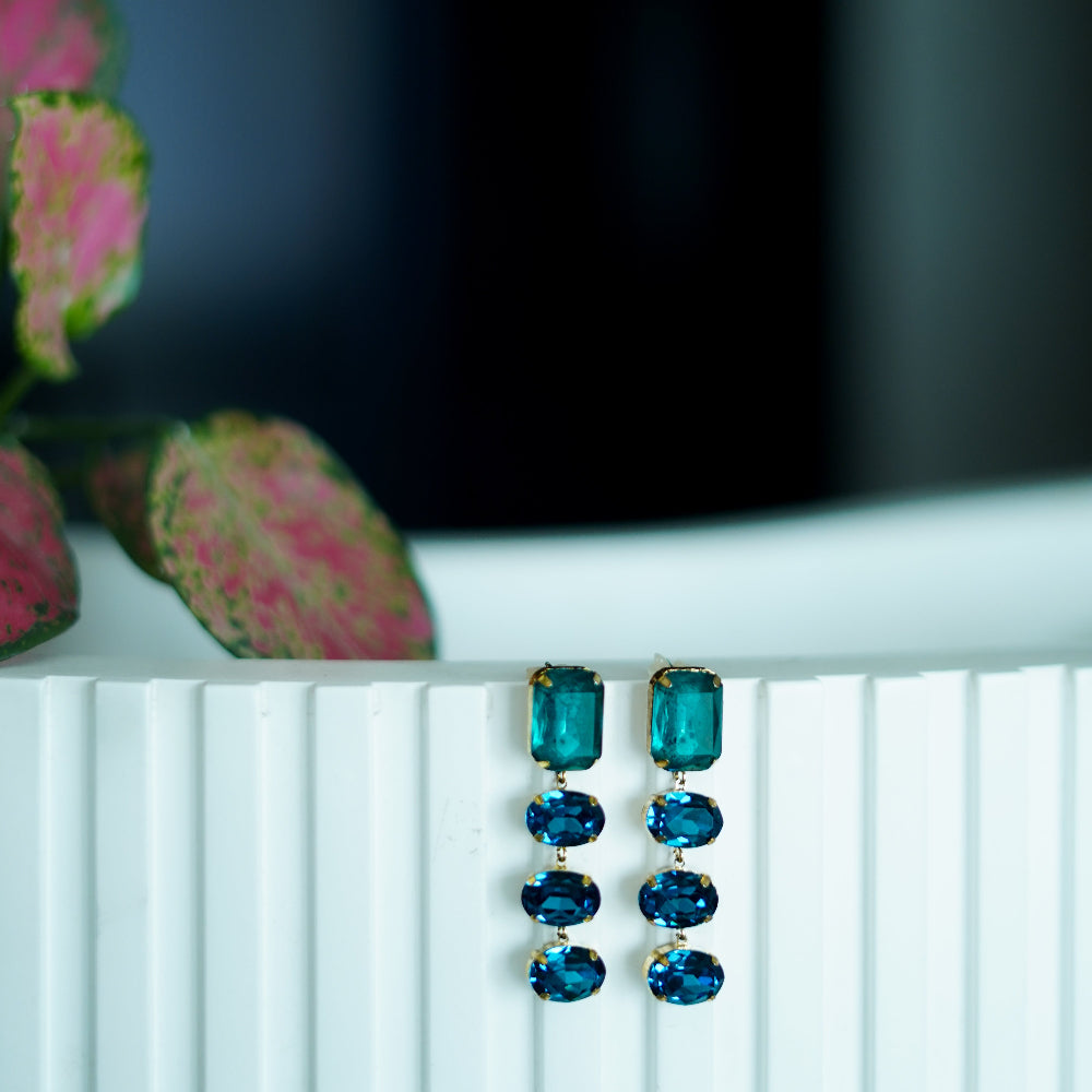Sapphire Cascade Earrings