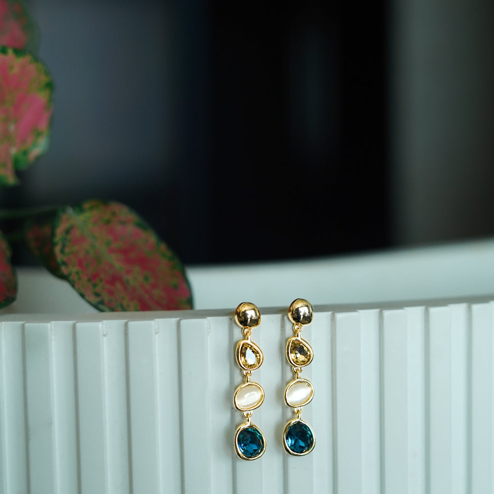 The Sapphire Mist Earrings