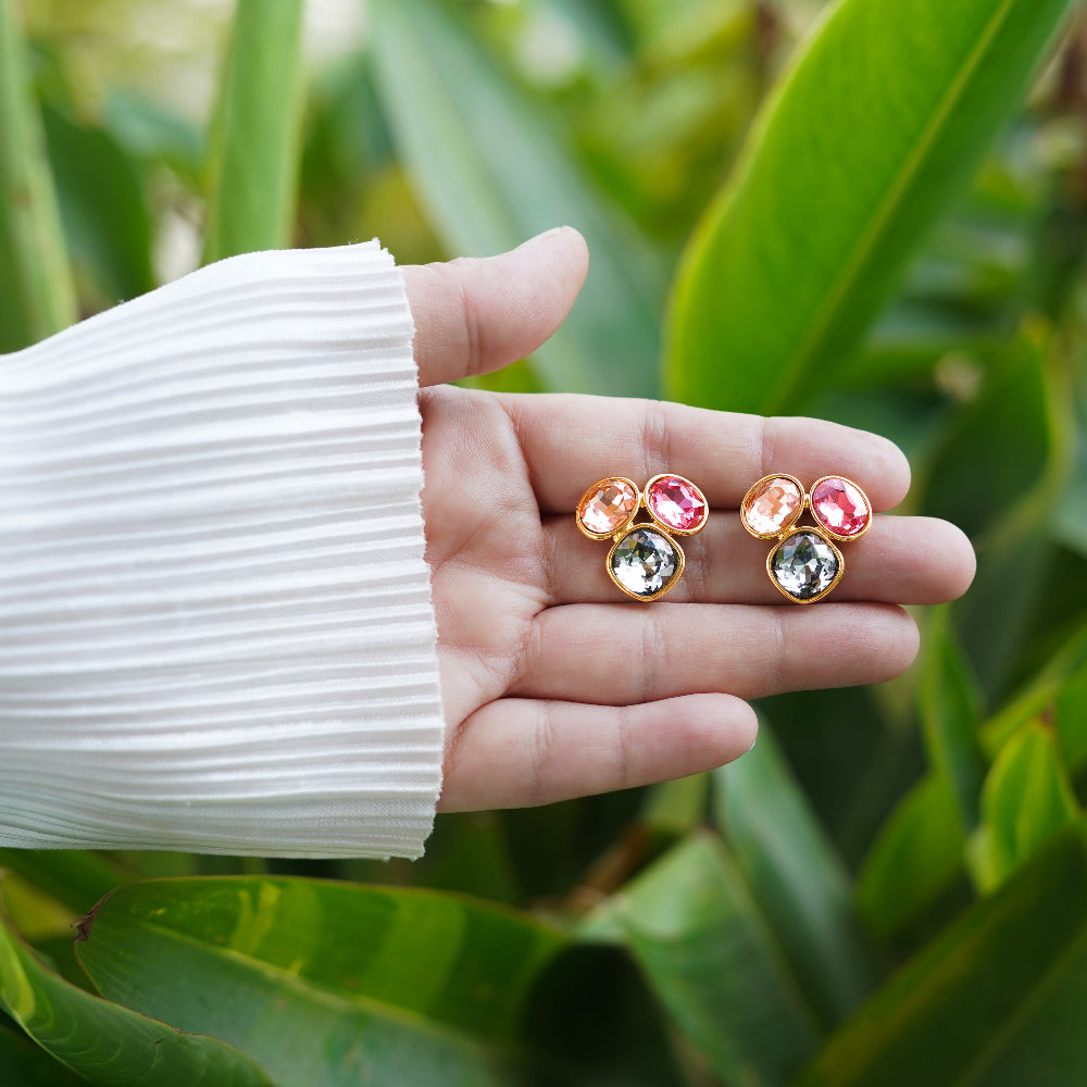 Rosé Trio Studs