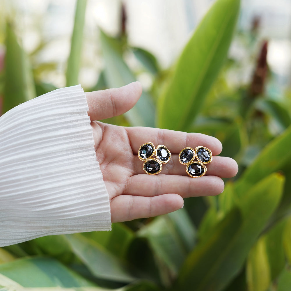Noir Trio Studs