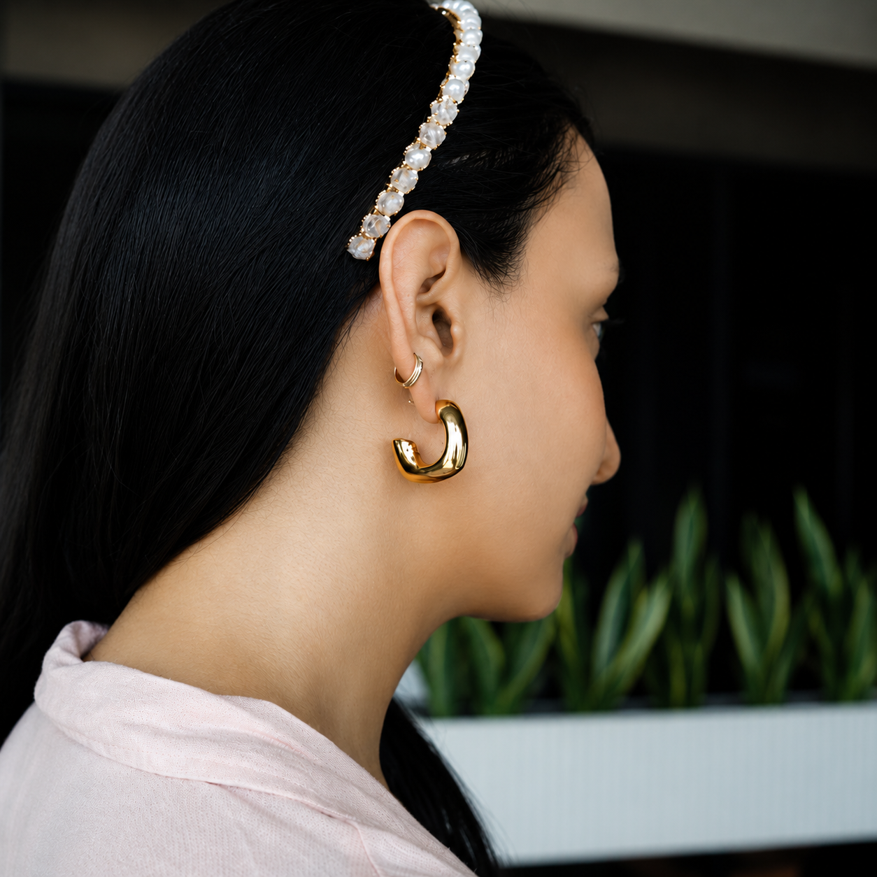 Contour Gold Hoops