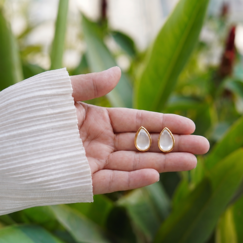 Ivory Dew Studs