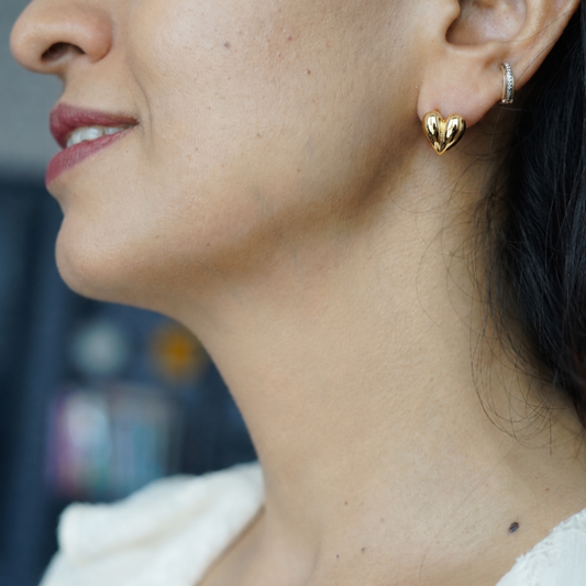 Molten Heart Studs