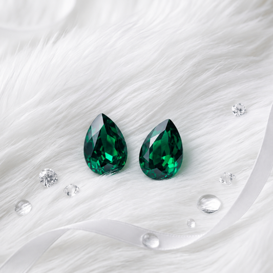 Noir Emerald Studs