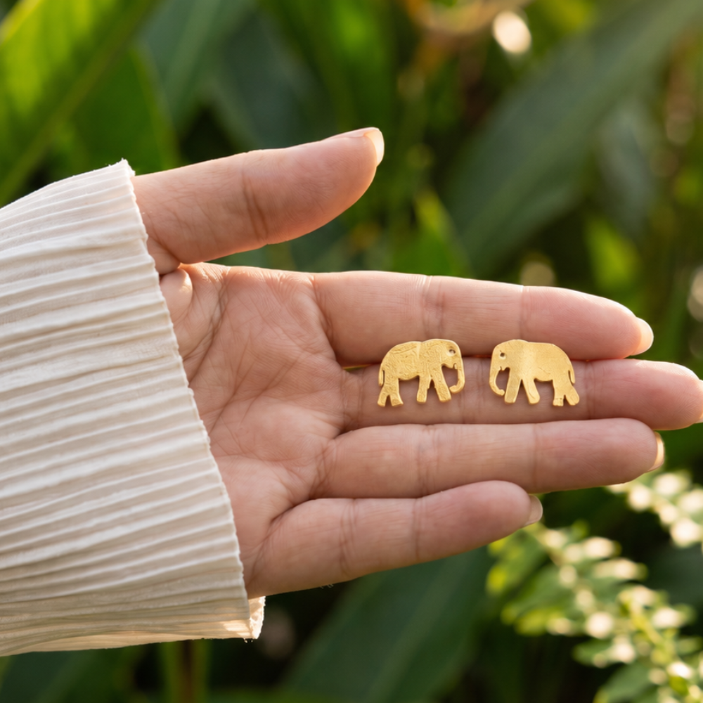 Zuri Elephant Studs
