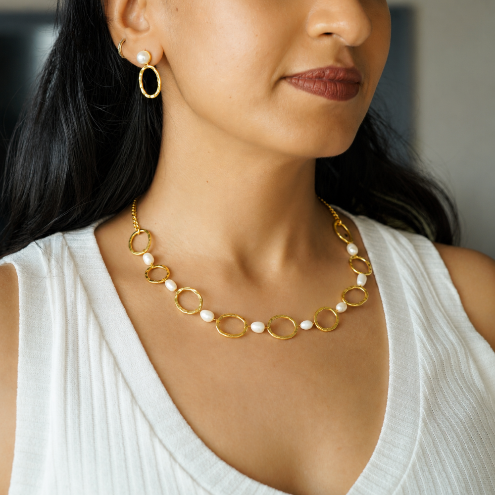 The Alana Pearl Link Set