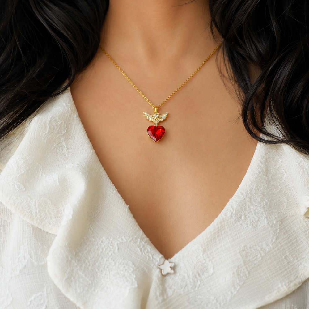 The Pave' Crimson Winged Heart