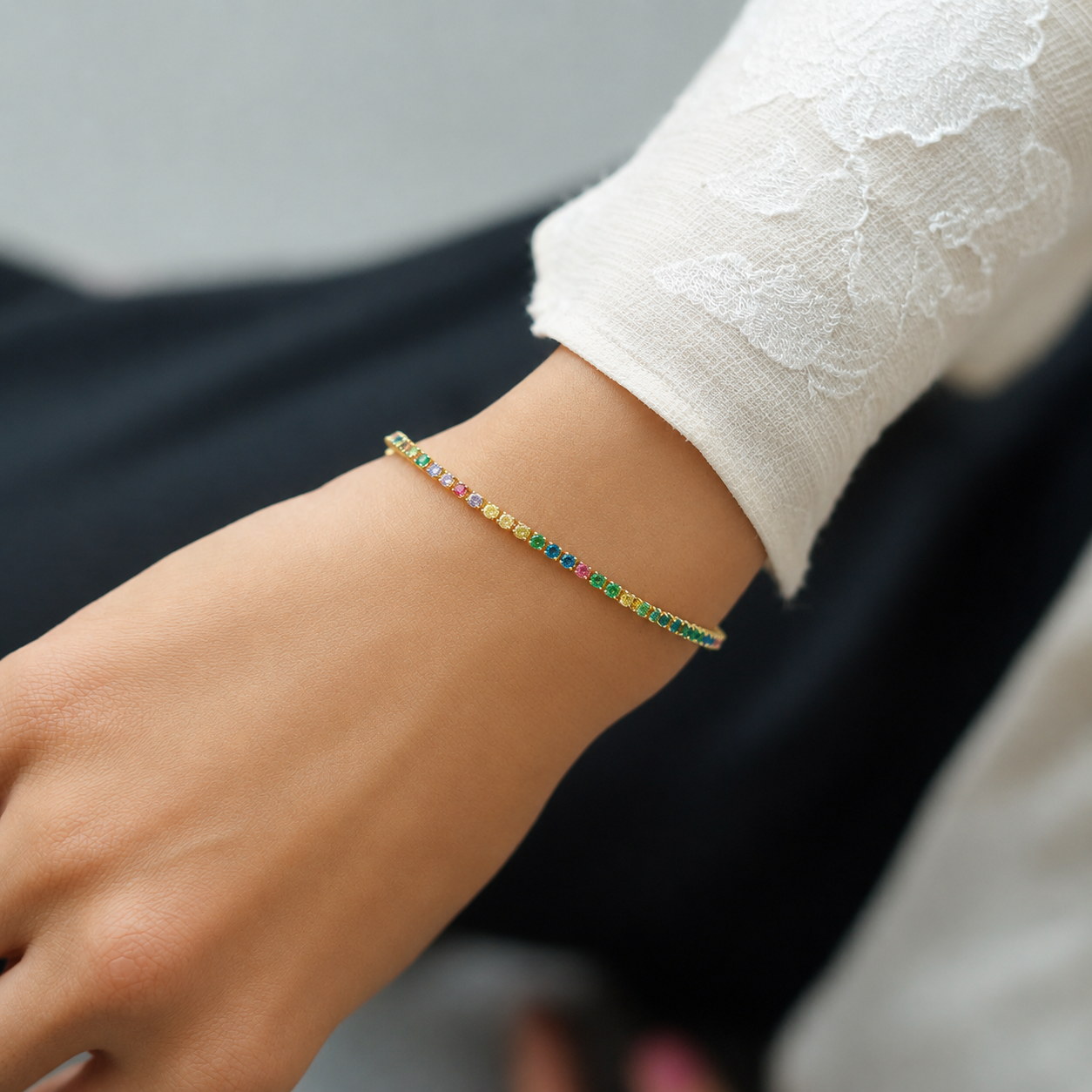 The Aurora Tennis Bracelet