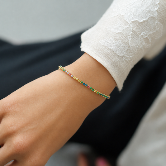 The Aurora Tennis Bracelet
