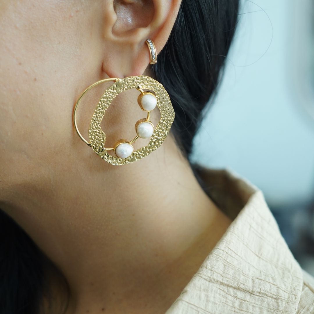 Eira Pearl Hoops
