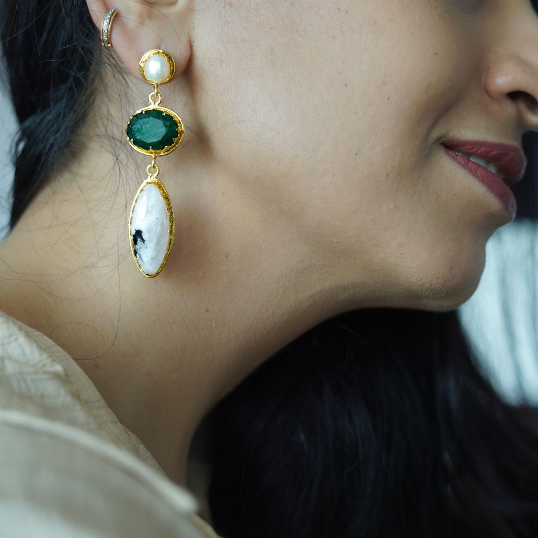 Jade Luna Earrings