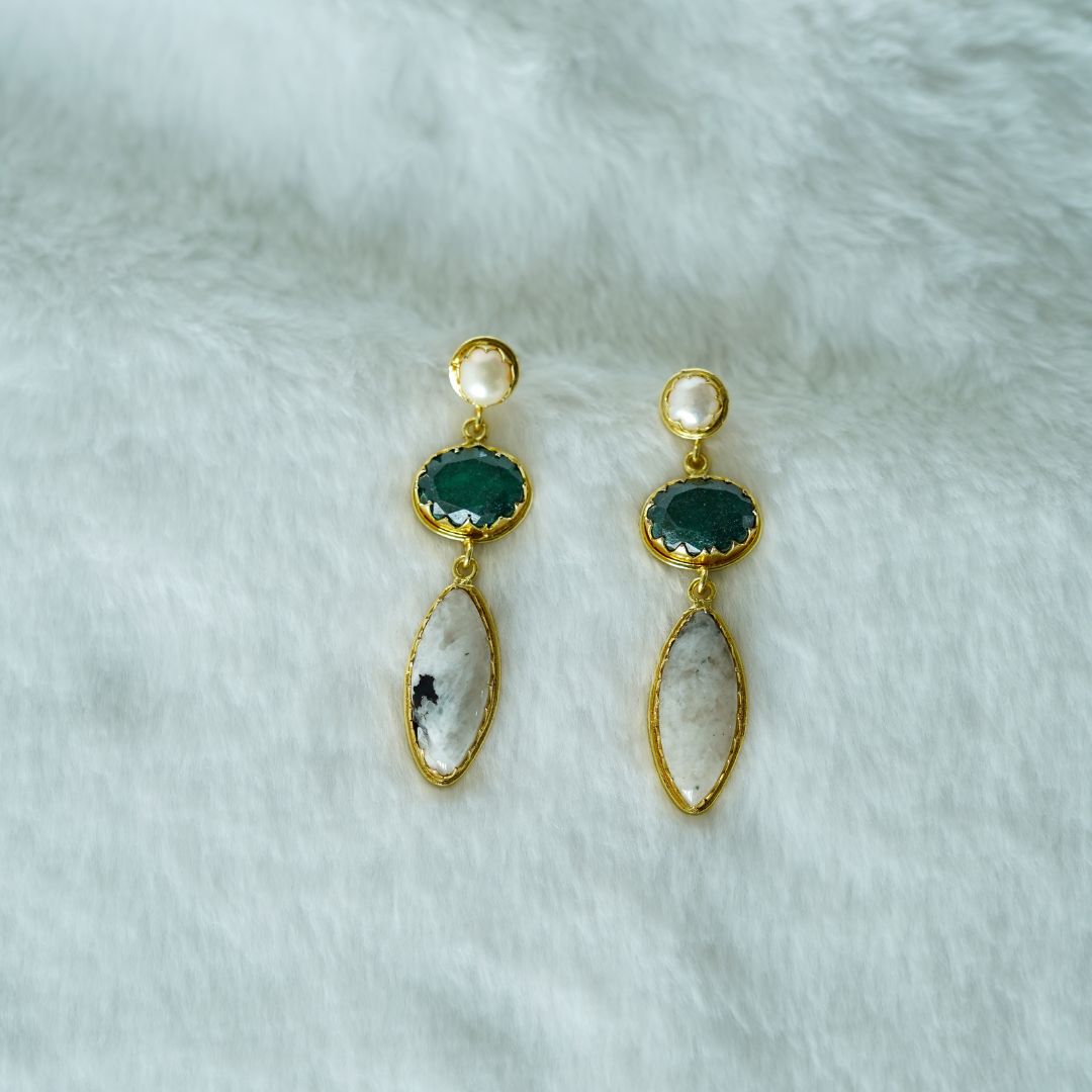 Jade Luna Earrings