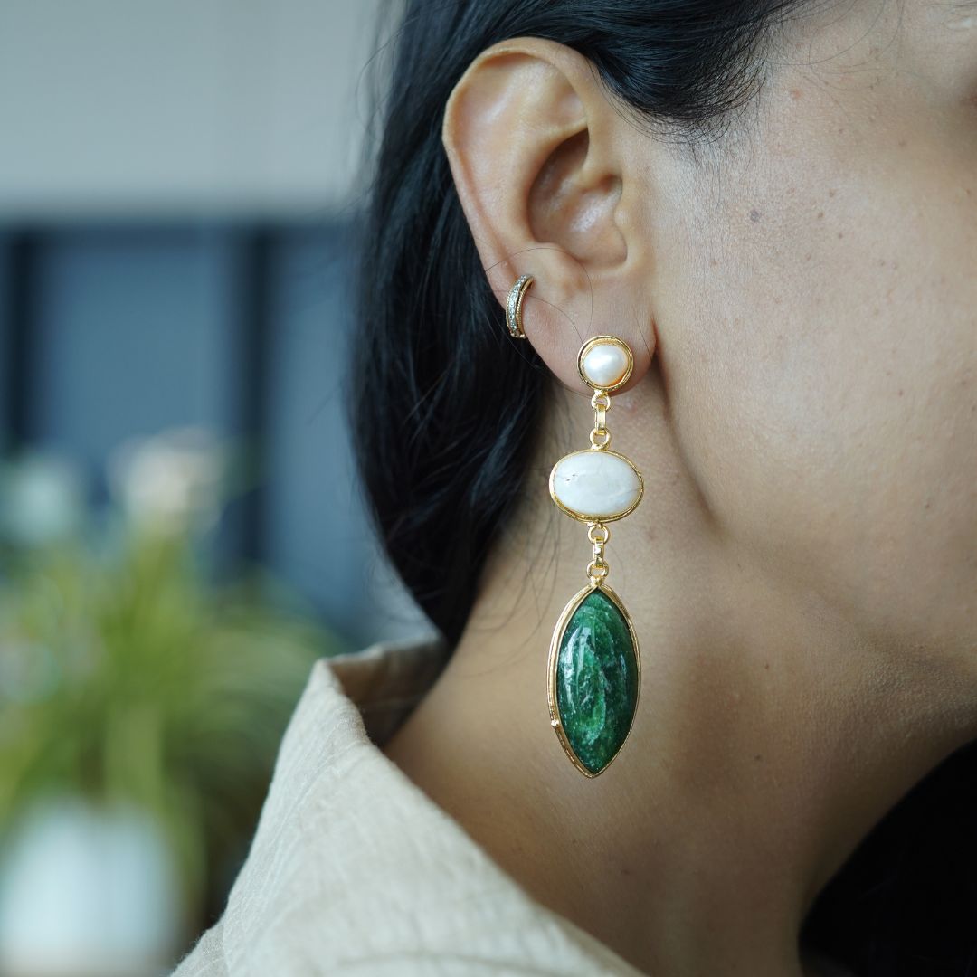 Emerald Tide Earrings