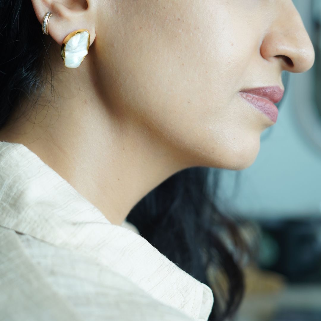 Baroque Pearl Studs